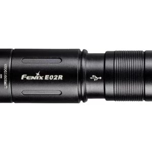 Linterna Negra E02R - 200 Lumens FENIX