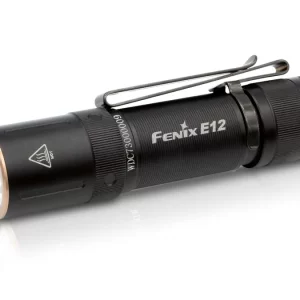 Linterna Negra E12 V2.0 - 160 Lumens FENIX